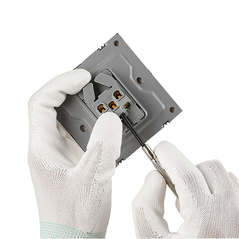 Nylon pálma pu bevont kesztyű