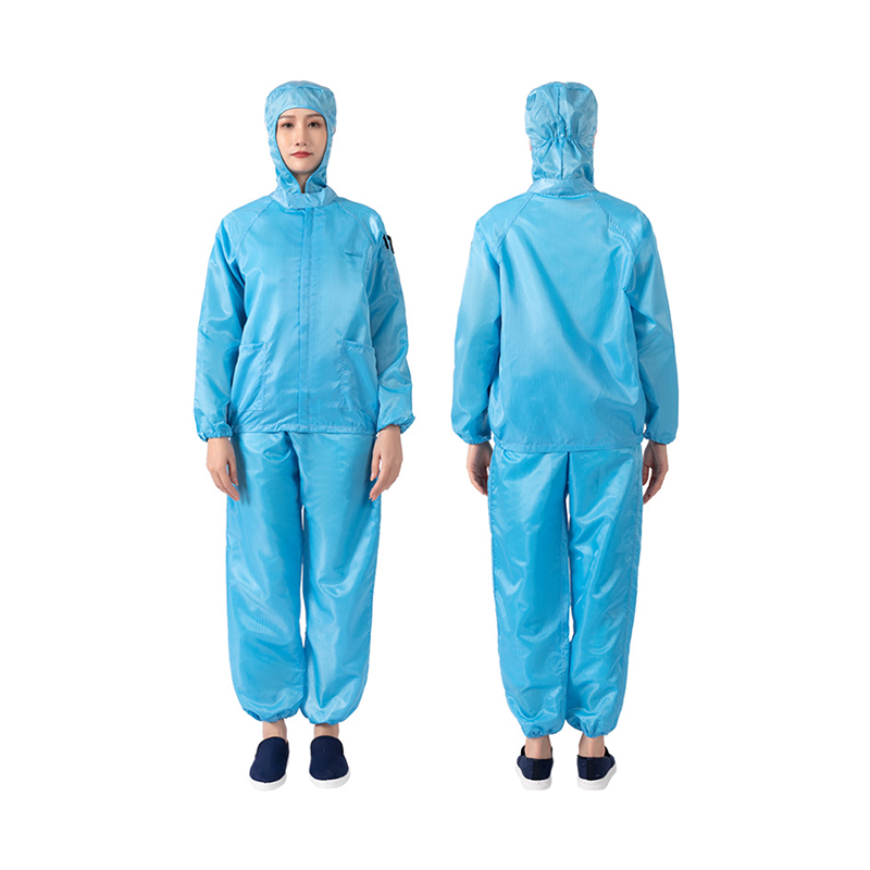 ESD kabát ESD sapkával és nadrággal